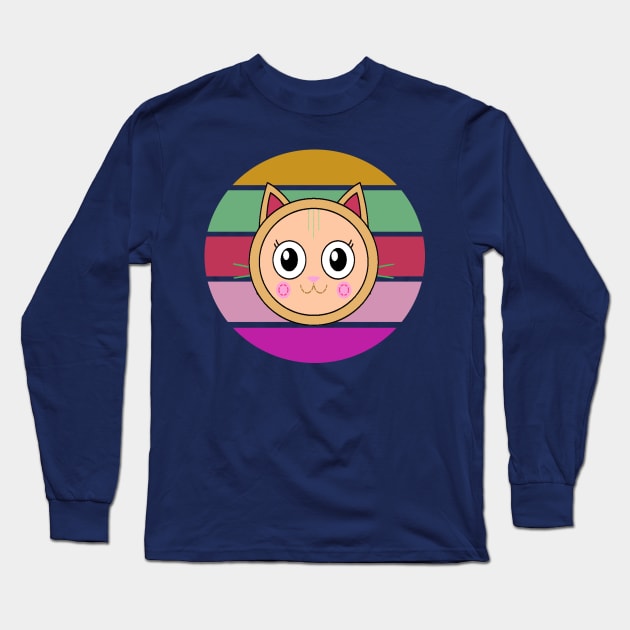 Pillow cat Long Sleeve T-Shirt by magicmirror